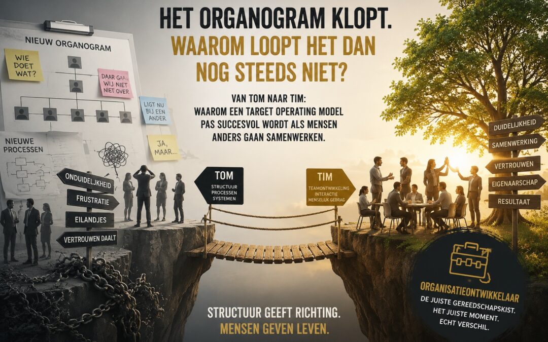 Het organogram klopt. Waarom loopt het dan nog steeds niet?